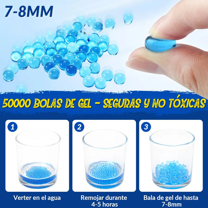 Pistola Hidrogel M416 Rifle Juguete Realista Arma Gel Laser GRADO B