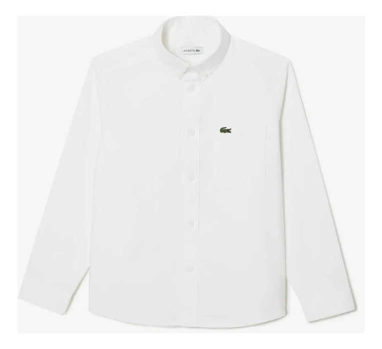 CAMISA LACOSTE CJ5296_001 KIDS MANGA LARGA TALLA 4 104cm