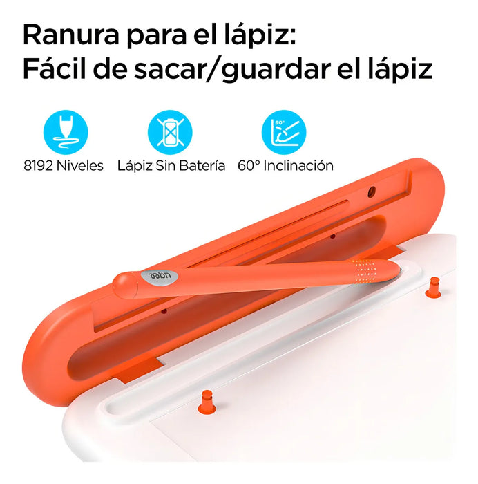 Tableta Gráfica Inalámbrica 8.5 X 6 Pulgadas Q8w Tableta de Dibujo Gran Superficie 8192 Niveles Sin Batería Tableta Gráfica Para Windows Mac Os Chrome Os Android GRADO A
