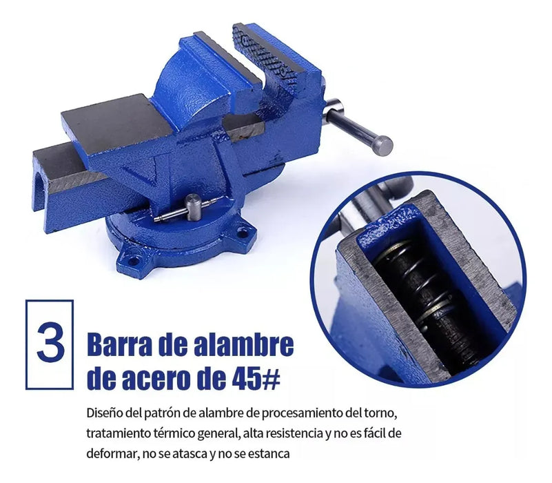 9.5kg Yunque 6in Tornillo De Banco Industrial Heavy Duty Grado B