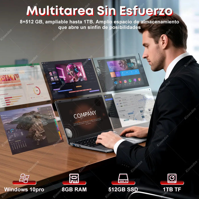 LAPTOP KINWODON DE 14.1" FULL HD CON INTEL CE GRADO B