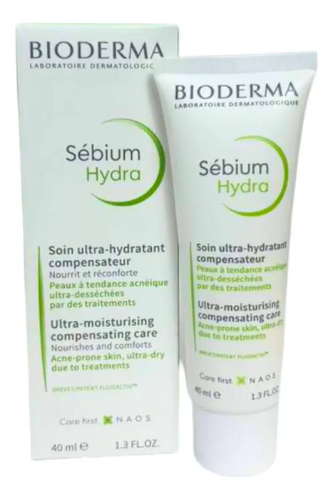 Crema Facial Bioderma Sébium Hydra | 40 ml | Hidratación Profunda Piel Acneica | Grado B