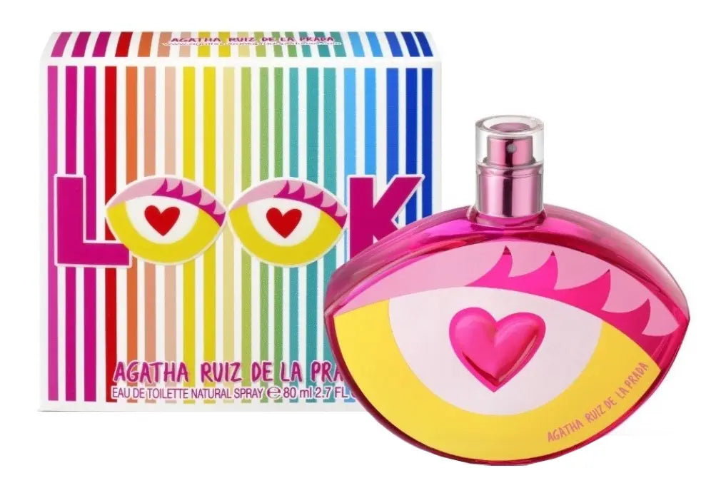 Eau de Toilette Agatha Ruiz de la Prada Look para Mujer | 80 ml | Fragancia Femenina Floral Frutal | Grado B