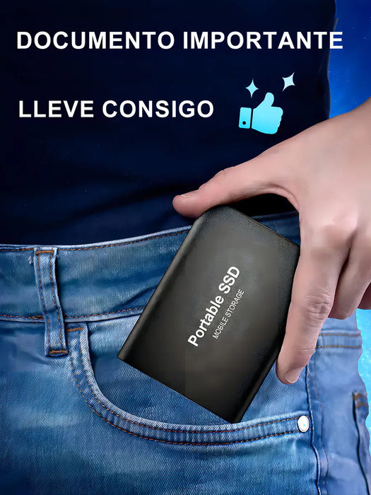 Externo Disco Duro Ssd 2tb 2000gb Sólido Mini Portátil Vrcow GRADO B