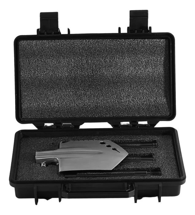 PALA DE JARDÍ­N/TÁCTICA PLEGABLE PALA CON CUCHILLO/ACERO INOX NEGRO GRADO B