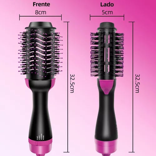 Cepillo Cabello Secador 4 En 1 De Iones Negativos Alaciador