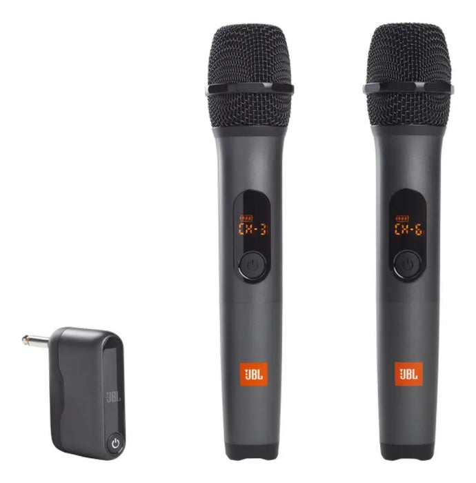 JBL PAR DE MICRÓFONOS INALÁMBRICOS WIRELESS, CON RECEPTOR COLOR NEGRO GRADO B