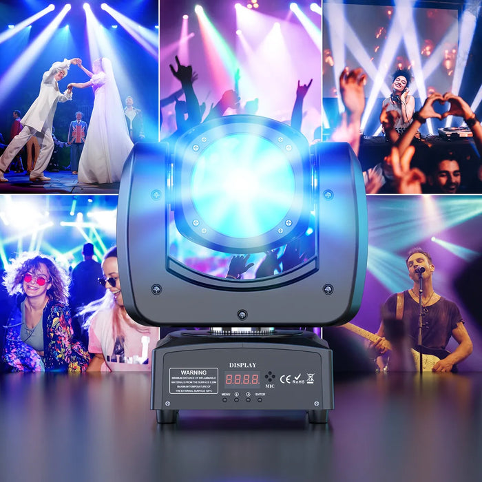 LUCES DE DJ DE CABEZA MÃ³VIL DE 120 W LED RGBW 4 EN 1 DMX GRADO A
