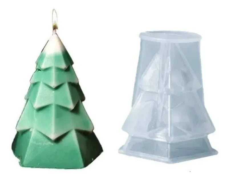 moldes de silicona navidad árbol muñeco nieve velas resina