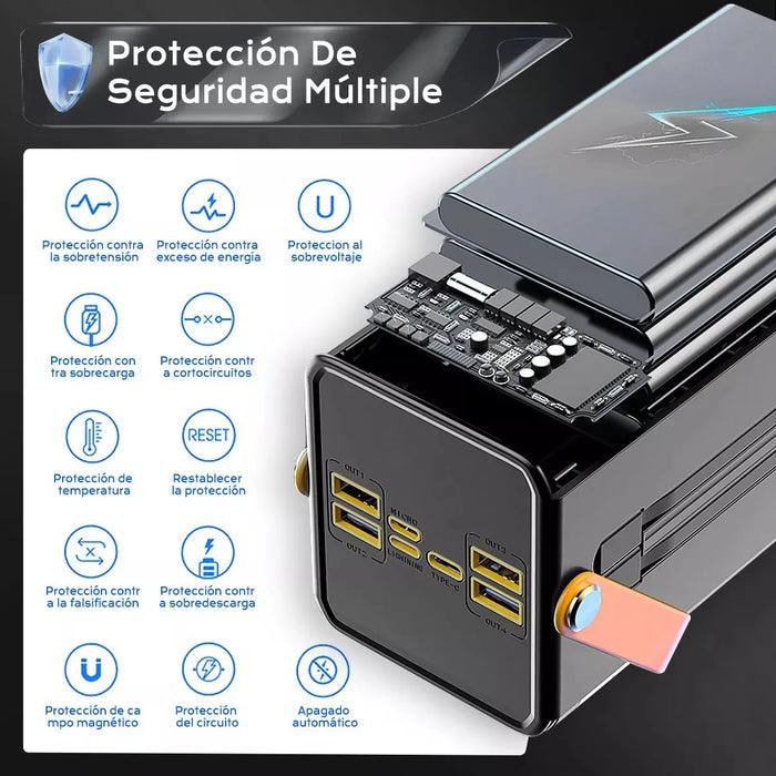 POWER BANK BATERI­A PORTATIL CARGA 60000Mah GRADO B