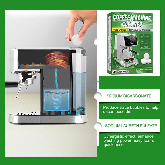 ✨☕ TABLETAS DE LIMPIEZA Y DESCALCIFICACION PARA CAFETERAS 15 PZAS GRADO B ✨☕