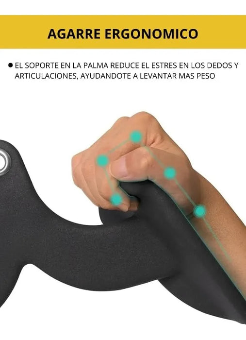 Kit Agarres Poleas Gym Luojas Para Ejercitar Espalda Y Tricep 5pzs GRADO B