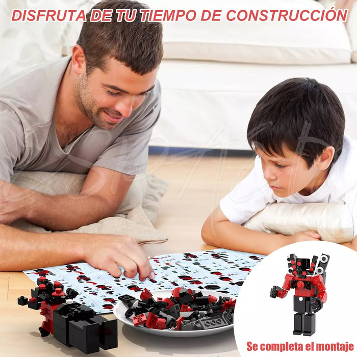 juguetes de bloques de construccian de inodoro skibidi 1pcs GRADO B