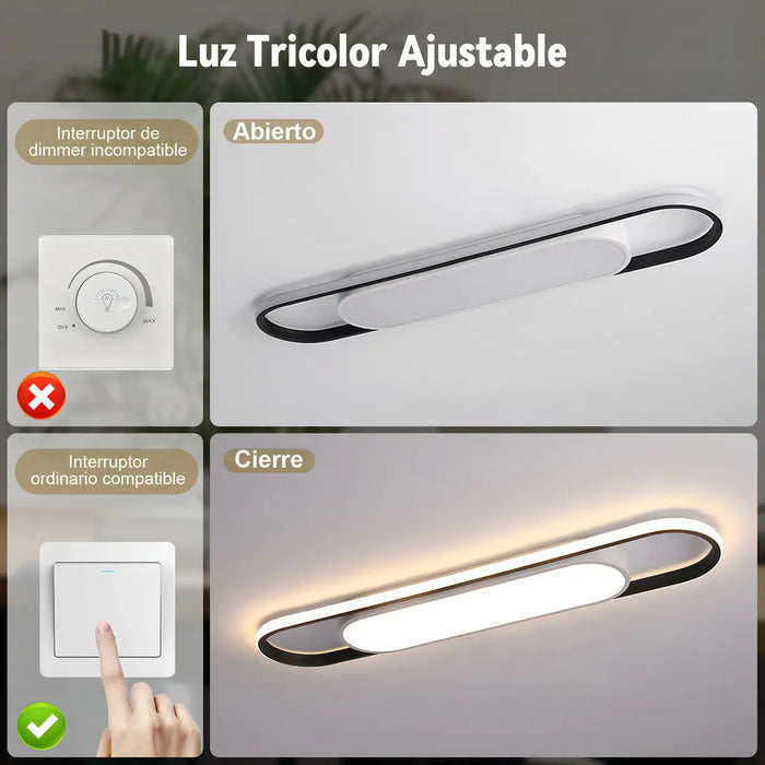 ✨ LÁMPARA LED MODERNA (LOTE DE 4 PIEZAS) ✨ GRADO B