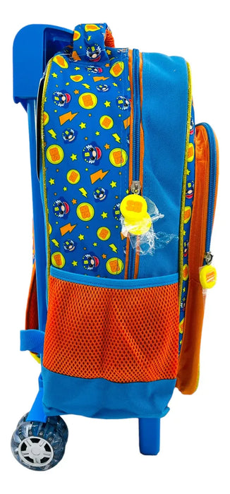 Mochila Rodante Con Carrito Escolar Primaria Bely Y Beto - Super Beto Burbuja Confetti GRADO B