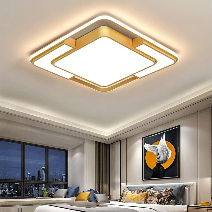 Lámpara De Techo 72w Tricolor Led Moderna Para Salón Dormitorio GRADO B