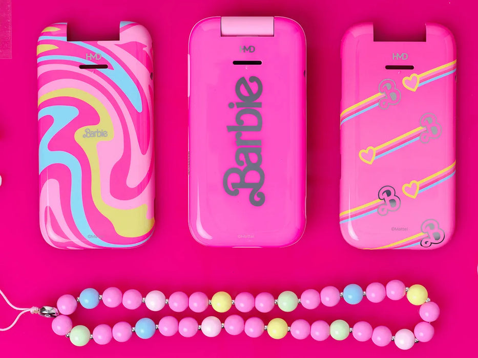 HMD BARBIE TELÉFONO FLIP ROSA CLARO 4G 128MB DESBLOQUEADO DUAL SIM 2 GRADO B
