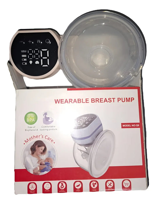 EXTRACTOR DE LECHE ELECTRICO MANOS LIBRE CON BOLSA DE LECHE GRADO B