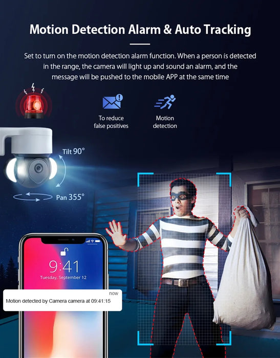 CAMARA WIFI TUYA, CAMARA IP PTZ DE 3 MEGAPÃ­XELES, SOPORTE PA GRADO B