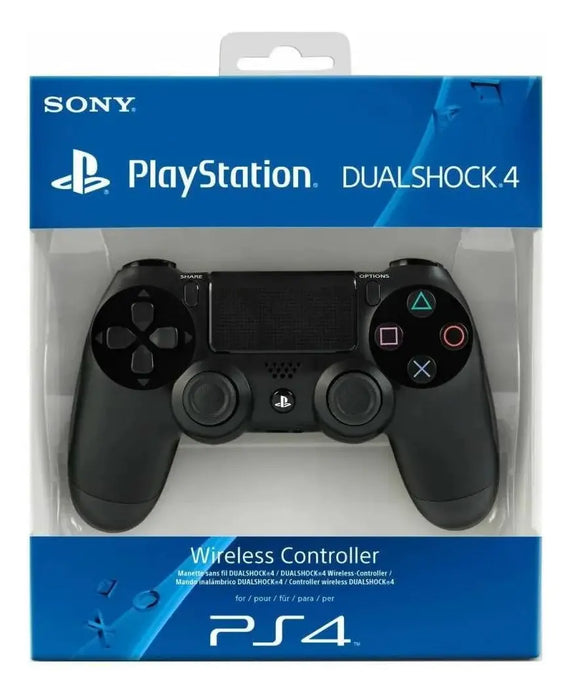 JOYSTICK INALÁMBRICO SONY PLAYSTATION DUALSHOCK 4 PS4 JET NEGRO NEGRO AZABACH GRADO B