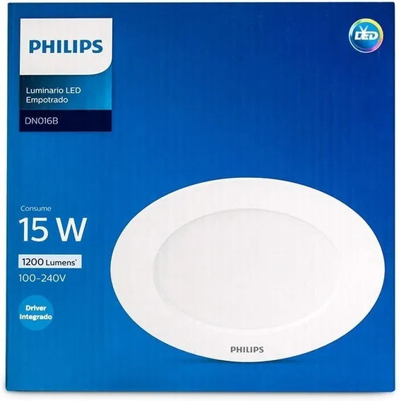 Empotrado Philips Redondo Luz Neutra Dimeable 15w Para Ajustar La Iluminación Y Crear Un Ambiente Relajante.