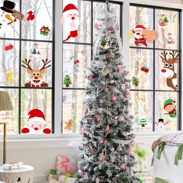 Pegatinas Para Ventana De Navidad,decoraciones Navideñas