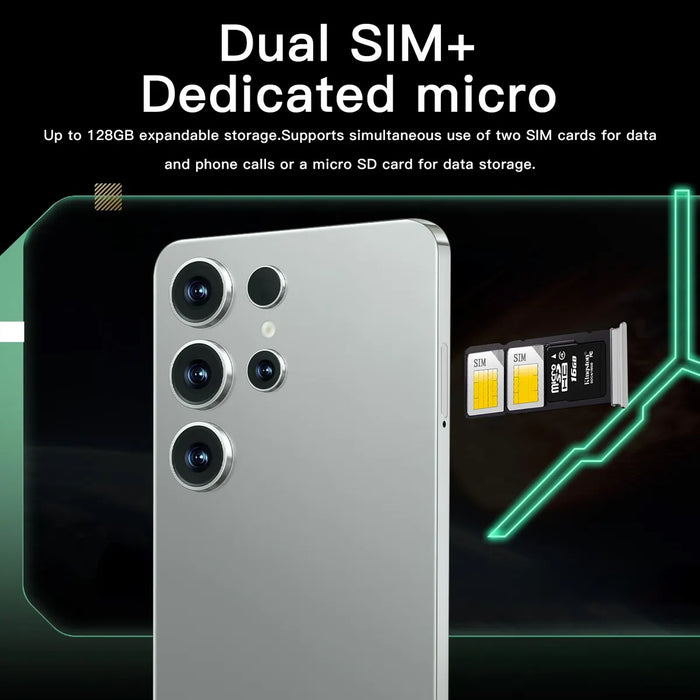 DUAL SIM TAPLET S24 ULTRA 512 GB NEGRO 12 GB RAM RED 5G ANDROID 14 EL SMARTPHONE MÃ¡S BARATO DE 2025 PANTALLA DYNAMIC OLED DE 6.8 NEGRO GRADO B