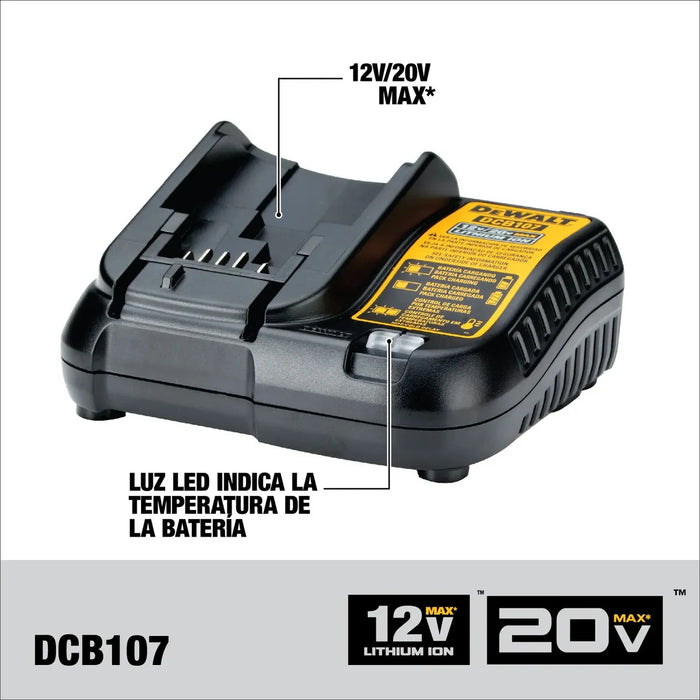 KIT TALADRO Y ROTOMARTILLO 1 2 IN   LLAVE IMPACTO 20V DEWALT  GRADO B