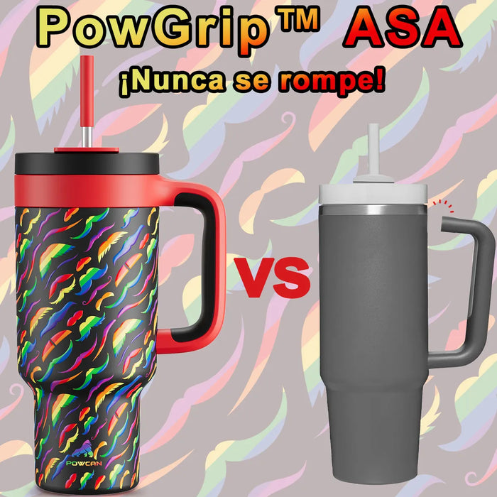 Powcan Vaso Termico Con Pajita 2 En 1 Con Calor/frio 40oz grado B