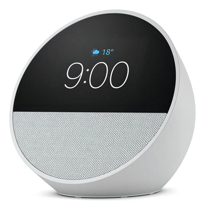 AMAZON ECHO SPOT BOCINA INTELIGENTE PANTALLA CON RELOJ WHITE GRADO B