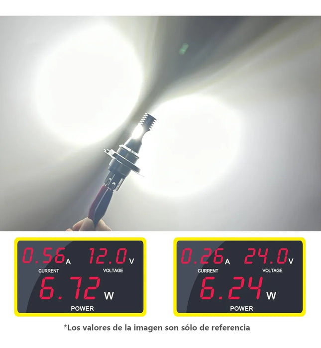 Luz De La Cabeza Para Motocicleta Led H4 Ba20d P15d H6 1059