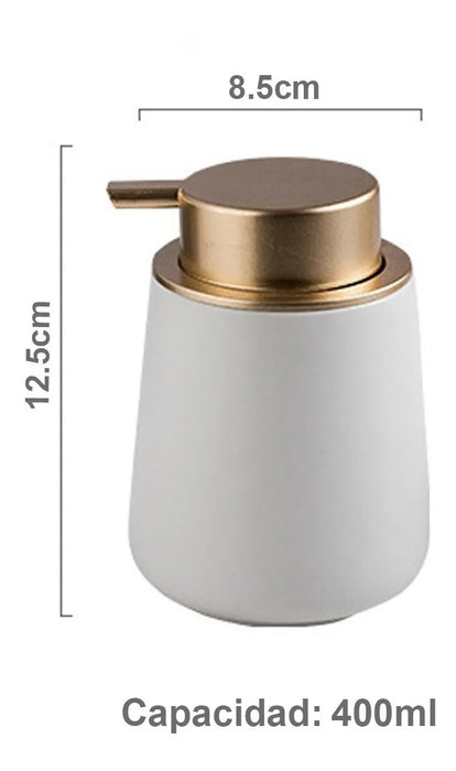 Botella Dispensadora Jabón Redonda Decoración Baño