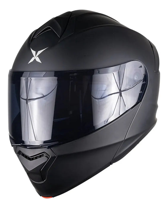 CASCO X-KOV TROOPER NEGRO MATE ABATIBLE ECE XL NEGRO LISA XL LISO GRADO A