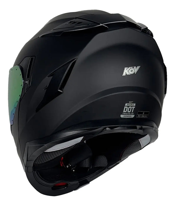 CASCO KOV MAXIMUS NEGRO MATE TALLA M   ALERON EXTRA GRADO A