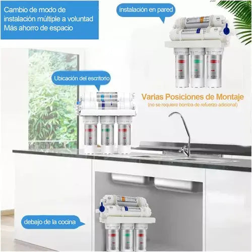 PURIFICADOR DE AGUA DE 5 ETAPAS CON LUZ ULTRAVIOLETA COLOR B