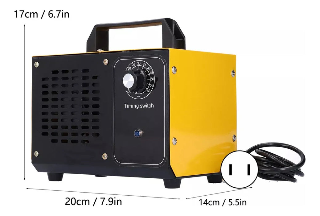 GENERADOR DE OZONO PORTATIL PARA PURIFICAR AIRE 36G/H GRADO B