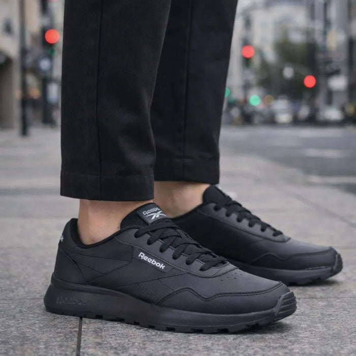REEBOK RAMBLE TENIS DE ADULTO UNISEX NEGRO LISA 29 MX GRADO B