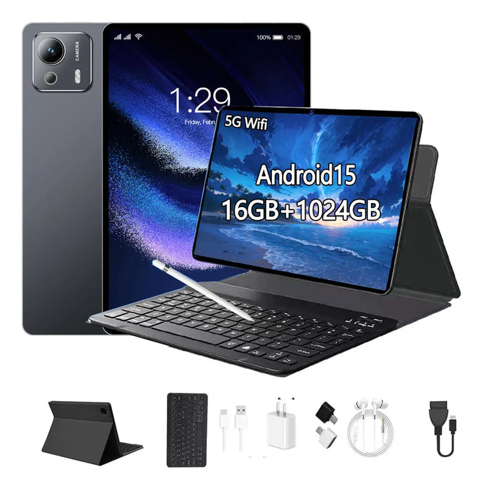 Tablet 11'' Hd Pad 7s Rom 16gb+1024gb Wifi Android 15 Grado B