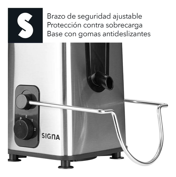 EXTRACTOR DE JUGOS ELÉCTRICO 2 VELOCIDADES JARRA 500ML 1000 1 GRADO B