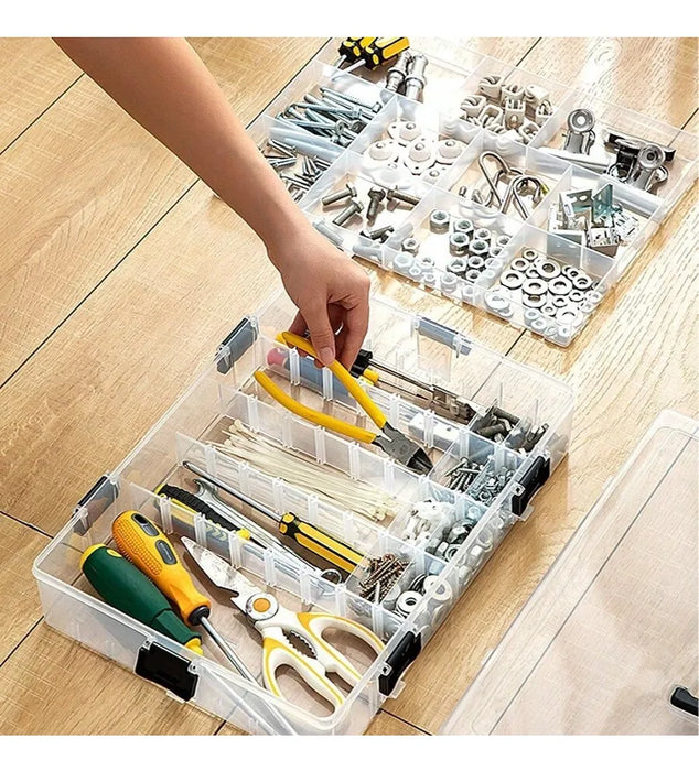 CAJA DE HERRAMIENTAS PORTATIL DIVIDIDA EN CUATRO CAPAS GRADO B