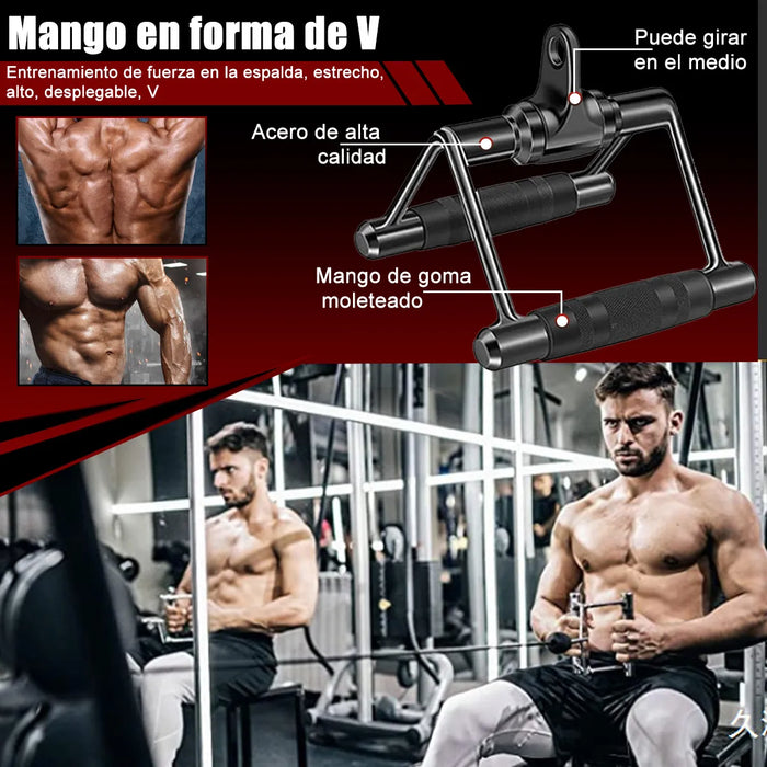 AGARRES PARA GYM 10PCS AGARRADERA MANERAL KIT CON 8 GANCHOS GRADO B