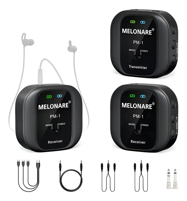 SISTEMA MONITOR INALÁMBRICO IN-EAR 4 RECEPTOR 10 CANALES UH GRADO B