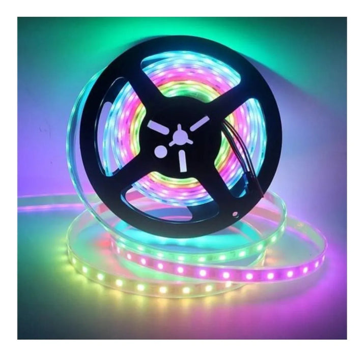 Tira Led Rayo 5050 Pixel 5m Adhesivo Control Remoto Grado B