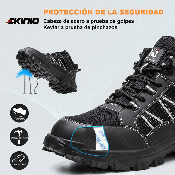 ZAPATOS DE SEGURIDAD TENIS BOTAS INDUSTRIAL PARA HOMBRE NUMERO 27.5 GRADO A