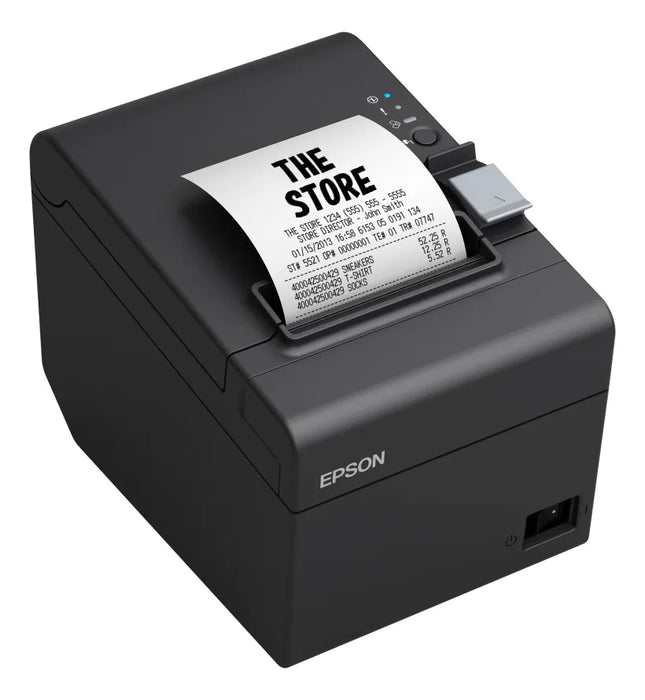 IMPRESORA TÉRMICA EPSON TM-T20III POS 80MM CORTE AUTOMÁTICO 250MM/S USB ETHERNET SERIAL NEGRO TICKET FACTURACIÓN PUNTO DE VENTA GRADO B