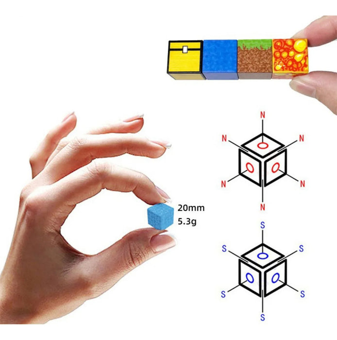 MI MUNDO JUGUETE MAGNETICO BLOQUES DE CONSTRUCCION 128 PZAS GRADO B