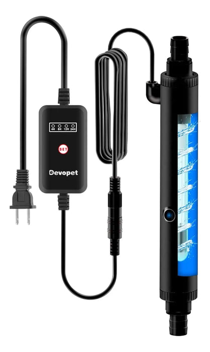 LUZ AQUARMIRACLE U-VC PARA ACUARIO CON TEMPORIZADOR, LUZ U-V GRADO B