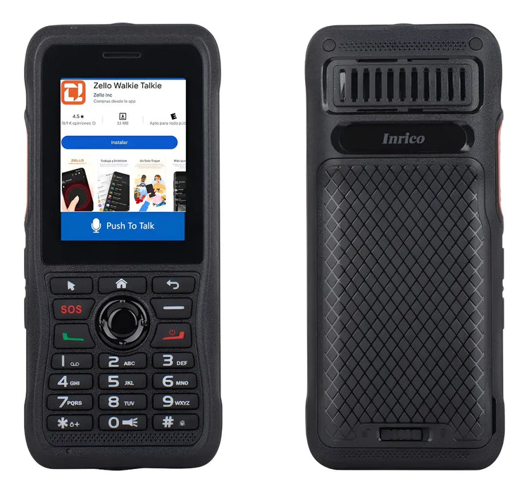 CELULAR SIN CAMARA Y RADIO PTT COMPATIBLE ZELLOWALKIE NEGRO GRADO B