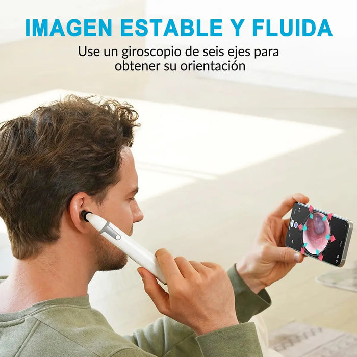 OTOSCOPIO DIGITAL RECARGABLE WIFI COMPATIBLE ANDROIDS BLANCO BLANCO GRADO B