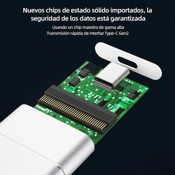 disco sãólido ssd externo  my90 1tb plateado1979 grado B